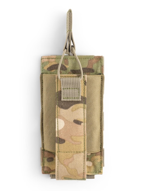 Photo pochette militaire pour cartouches en camouflage multicam équipement tactique militaire vue de dessus