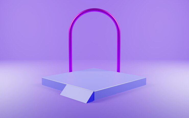 Photo podium 3d avec couleur de l'année très péri