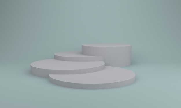 Podium Design Illustration 3D Design gris