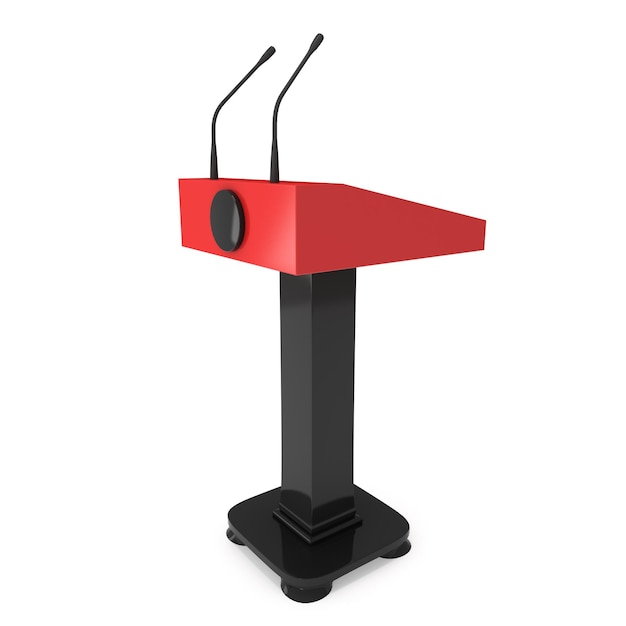 podium de haut-parleur 3d