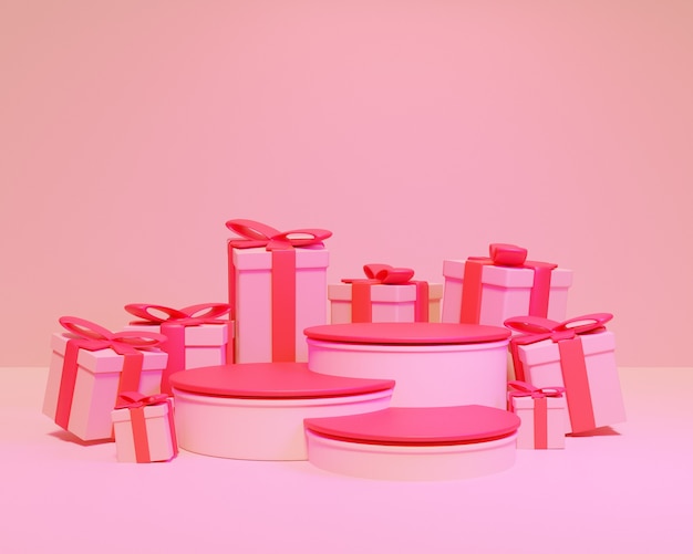 Podium de Noël 3D