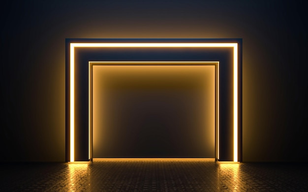 Podium piédestal abstrait