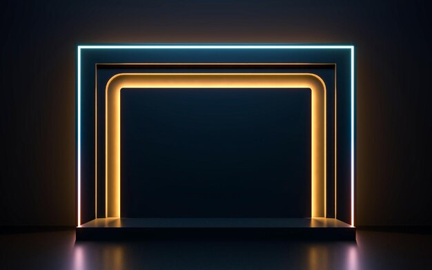 Podium piédestal abstrait