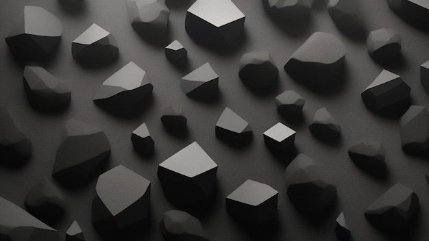 Podium en pierre gris foncé en pierre noire pour l'illustration 3d du produit d'affichage