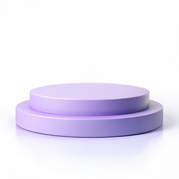 podium rond vide à la lumière
