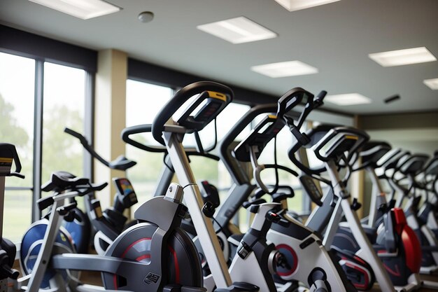 Poids de gym sous un éclairage dramatique fort rendu 3D des poids de gym