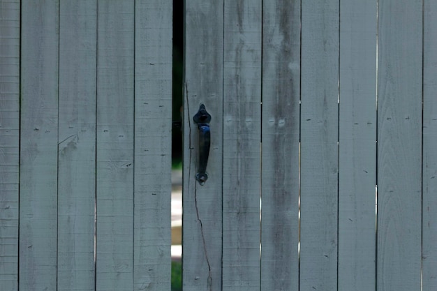 Photo poignée de porte en bois