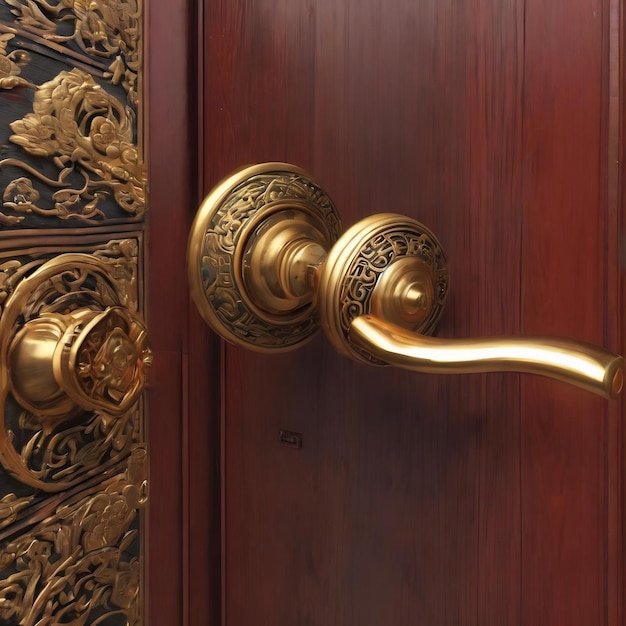 Poignée de porte chinoise