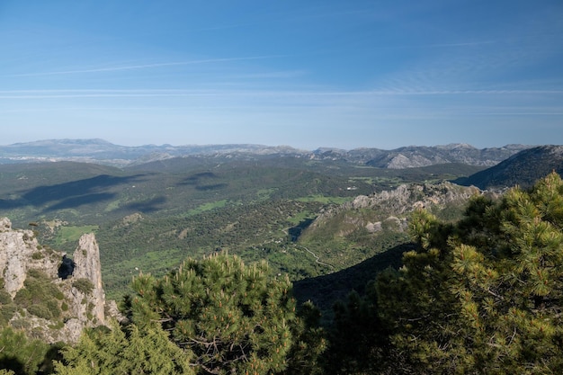 Point de vue de Puerto de las Palomas près de Grazalema Cadix Andalousie Espagne