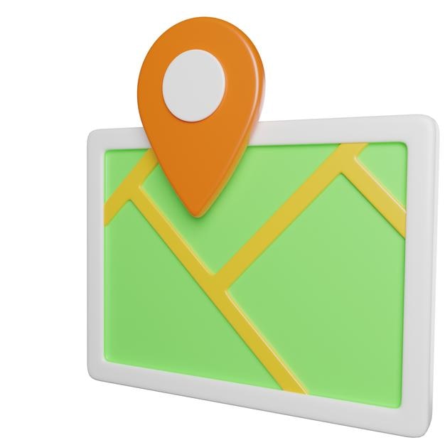 Pointeur de localisation sur la carte