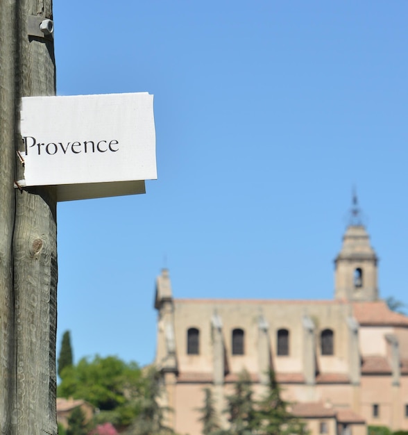 Pointeur signe une région Provence