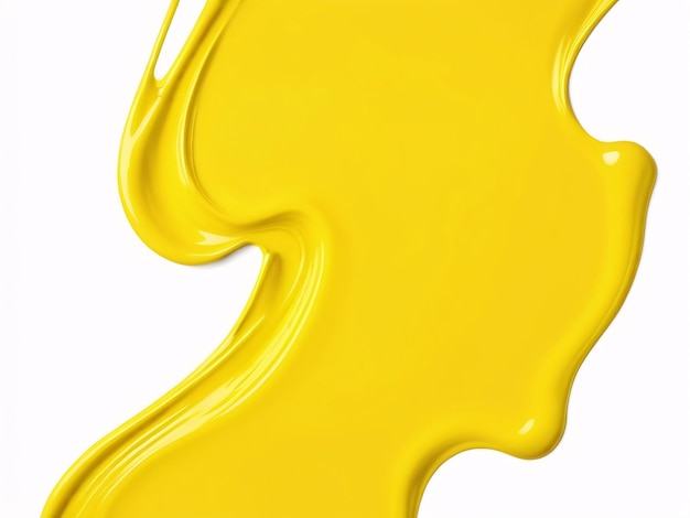 Points de peinture jaune isolés sur whtel