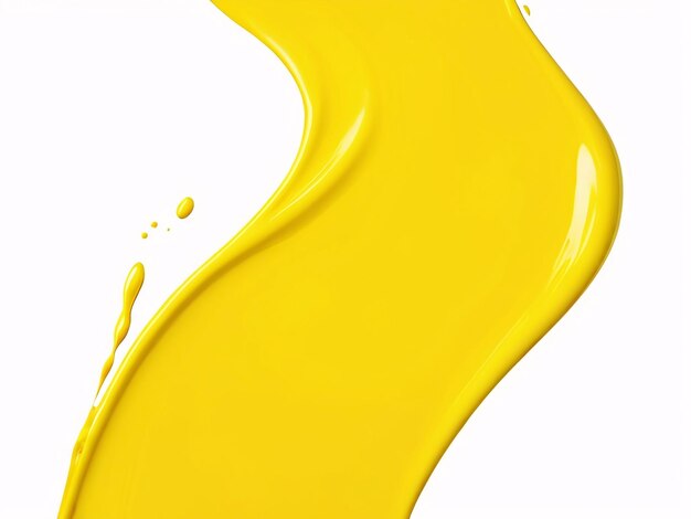 Points de peinture jaune isolés sur whtel