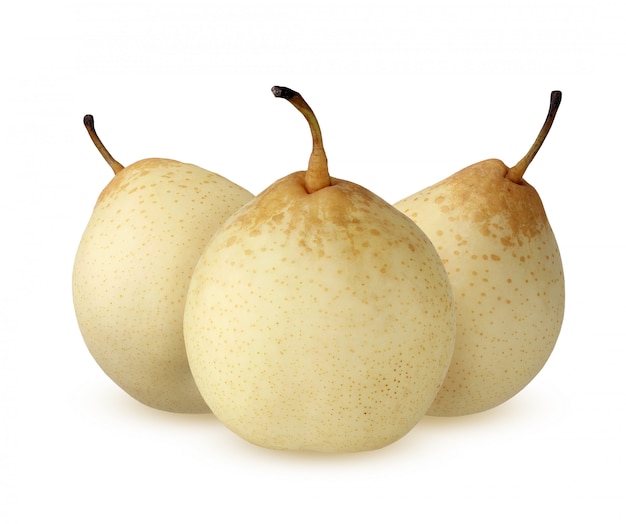 Poire chinoise isolée