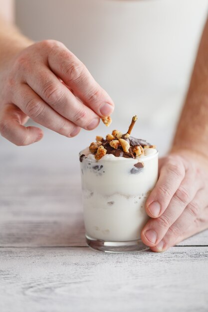 Poire avec glace