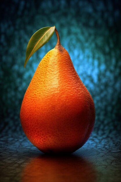 Une poire orange dodue
