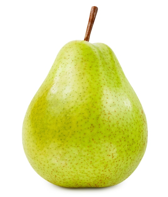 Poire Poire bio fraîche isolée sur fond blanc Poire avec un tracé de détourage