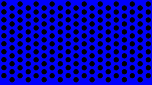 Pois noirs sur une impression transparente de fond bleu