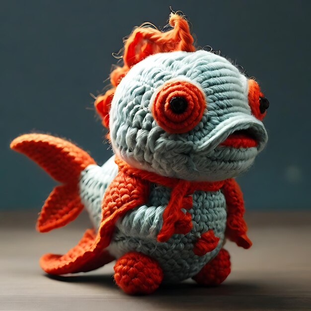 Photo poisson amigurumi ai