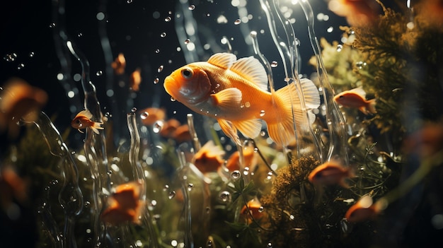 poisson d'aquarium d'eau douce fond d'écran HD 8K Stock Photographic Image