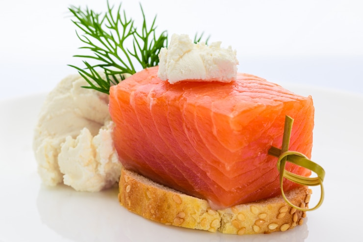 Photo poisson au fromage.