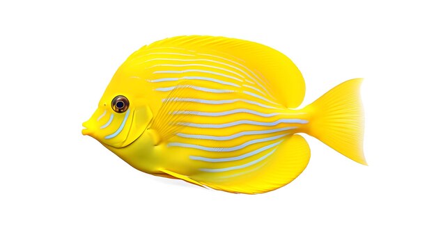 Photo poisson de corail tropical tang jaune