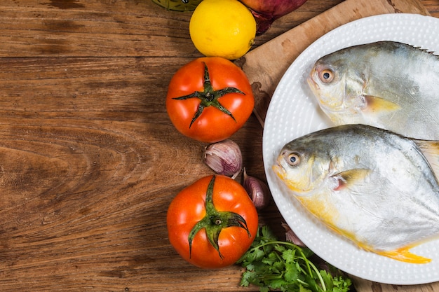 Poisson à la crème dorée