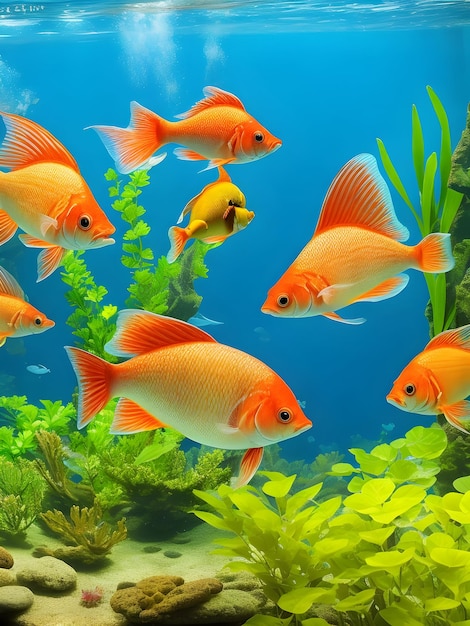 poisson dans l&#39;aquarium