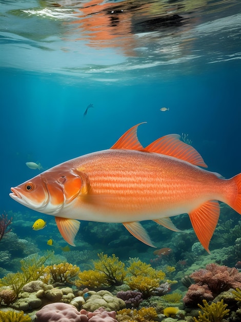 poisson dans l&#39;aquarium