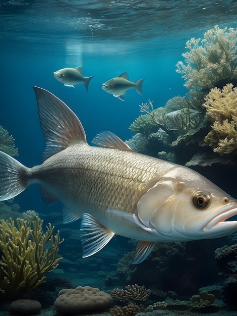 poisson dans l&#39;aquarium