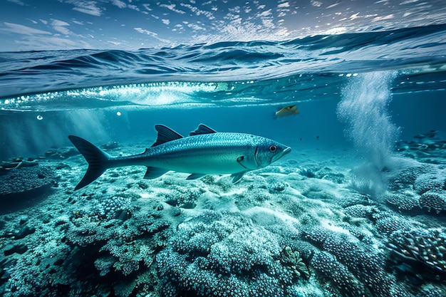 Poisson dans l'océan