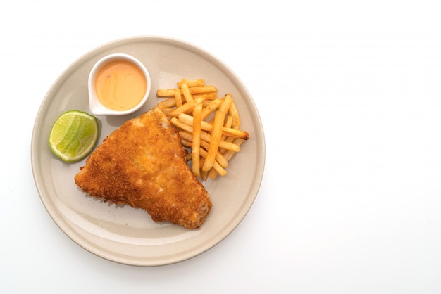 poisson frit et croustilles de pommes de terre