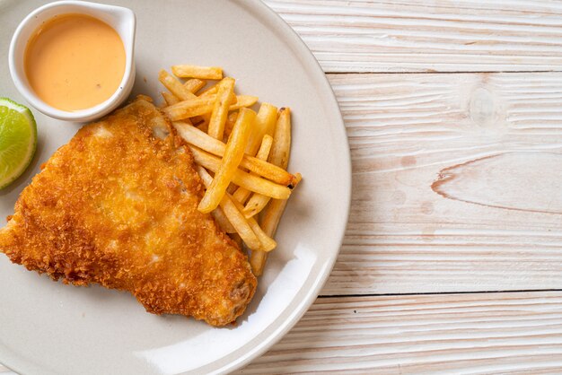 poisson frit et frites