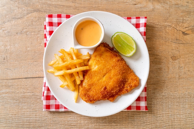 poisson frit et frites