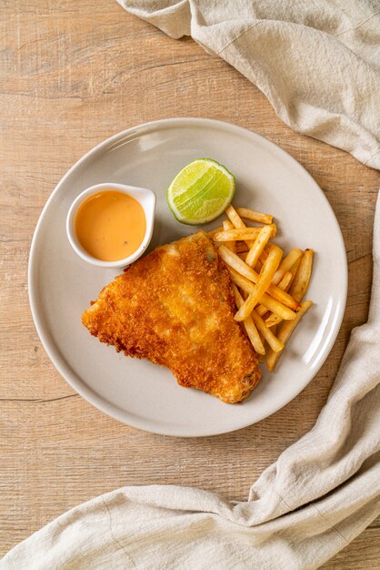 poisson frit et frites