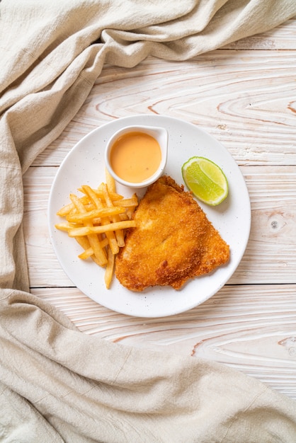 poisson frit et frites