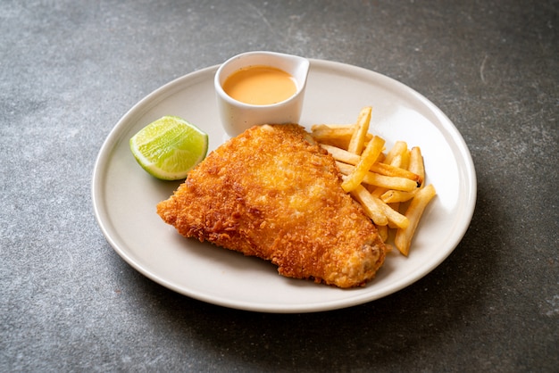 poisson frit et frites