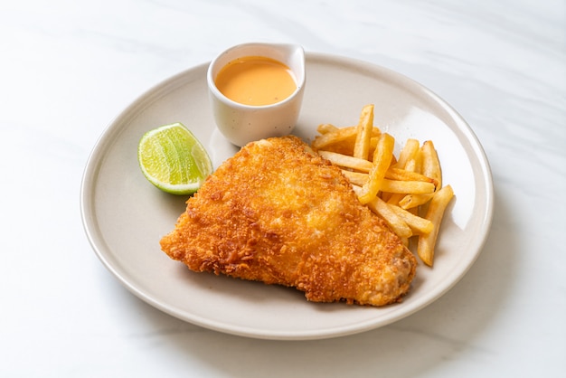 poisson frit et frites