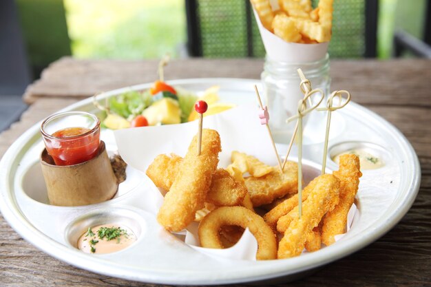 Poisson et frites