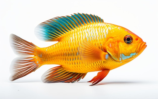 Poisson jaune et bleu