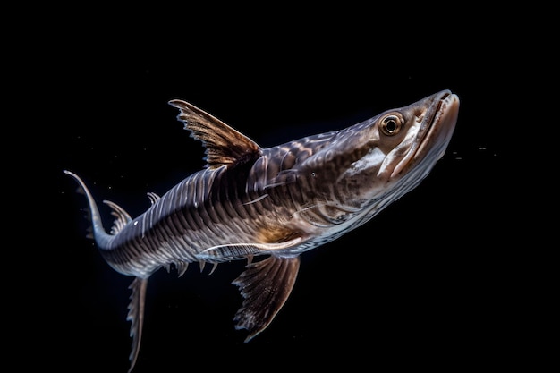 Photo un poisson nageant dans l'eau