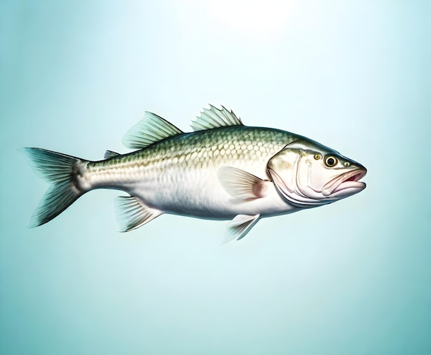 Photo un poisson avec une queue verte est montré dans l'image