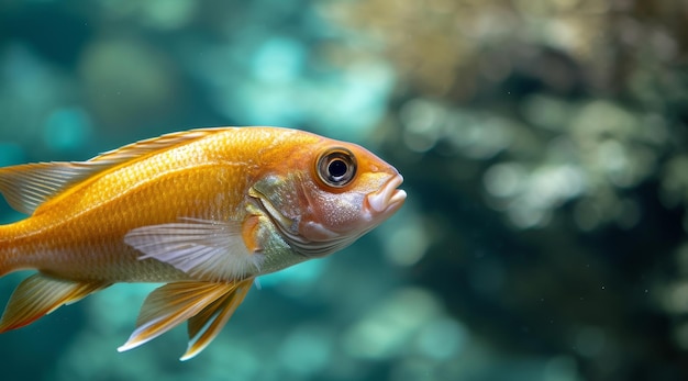 Des poissons tropicaux vibrants nagent dans l'aquarium