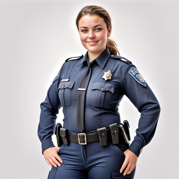 une policière en uniforme