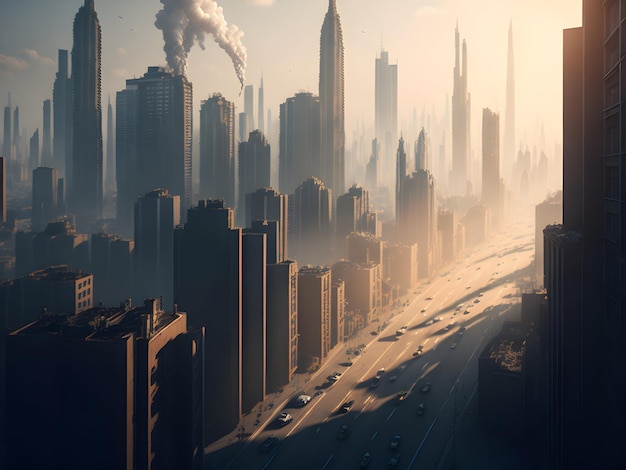 La pollution de l'air dans la ville
