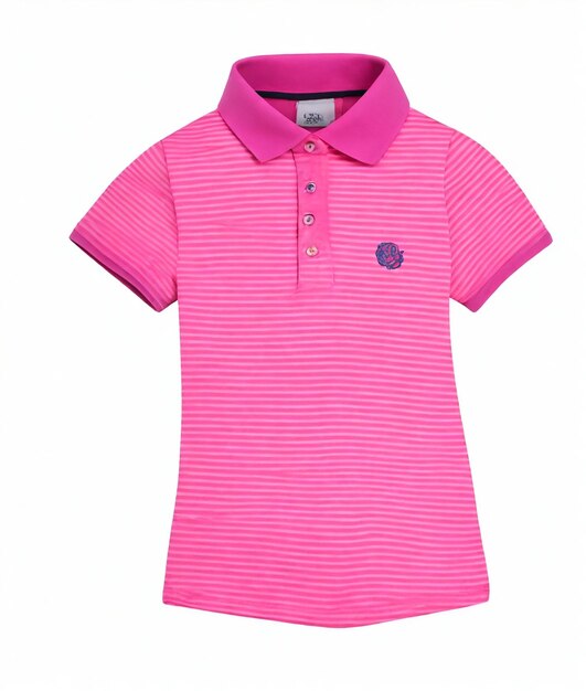 Polo fille couleur rose