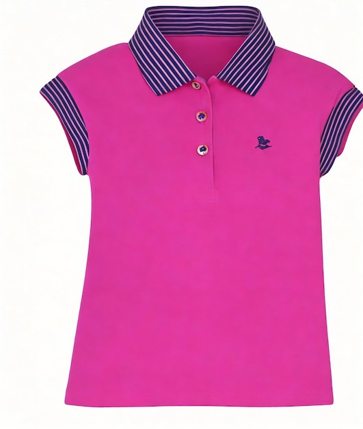 Polo fille couleur rose