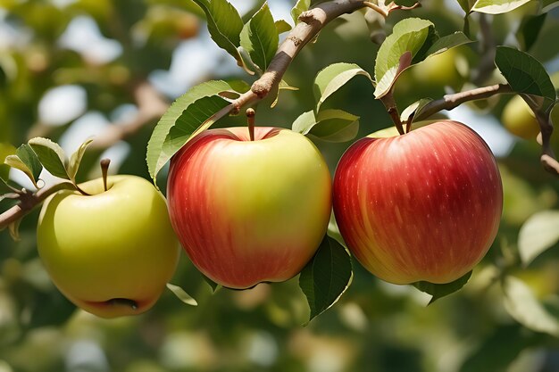 Une pomme croustillante et juteuse