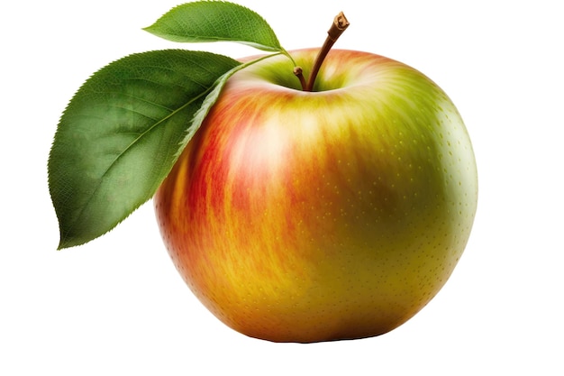 Pomme sur fond transparent isolé Png Generative AI