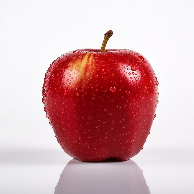 Pomme fraîche sur fond blanc